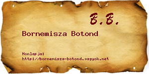 Bornemisza Botond névjegykártya