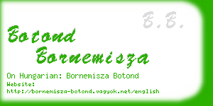 botond bornemisza business card